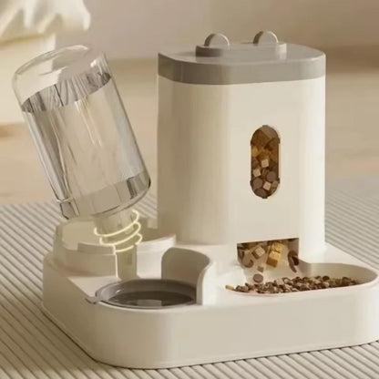 Automatic Pet Feeder And Water Dispenser With Large Capacity Food Bowl 2