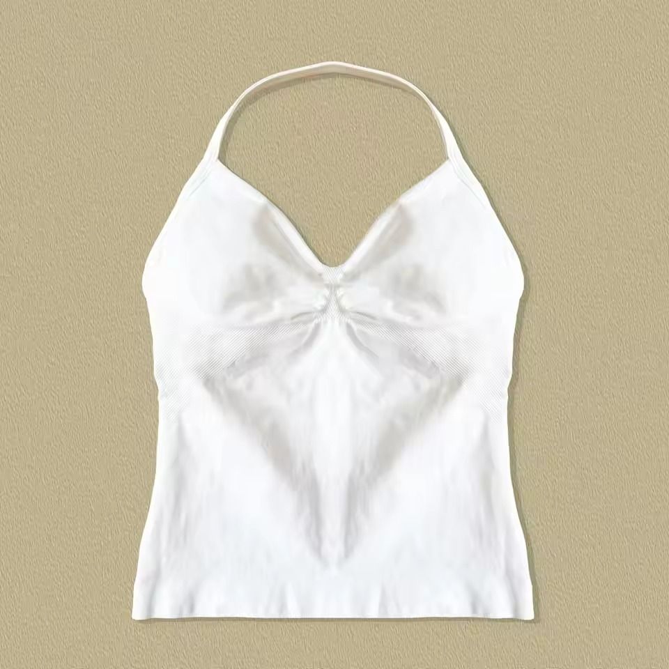 Longline Strappy Sports Yoga Tank Top Open Back Fitness Halter Bra 15