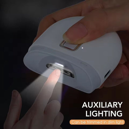 Electric Nail Clipper With LED Light And Auto Polishing Rechargeable Nail Trimmer For Kids And Adul 1