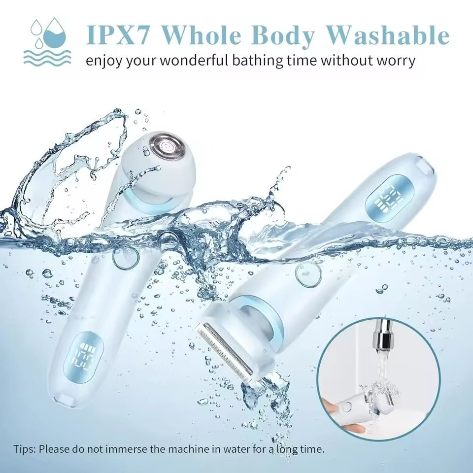 2 In 1 Electric Razor Bikini Trimmer And Face Shaver Waterproof Hair Removal 2