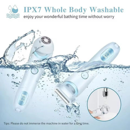 2 In 1 Electric Razor Bikini Trimmer And Face Shaver Waterproof Hair Removal 2
