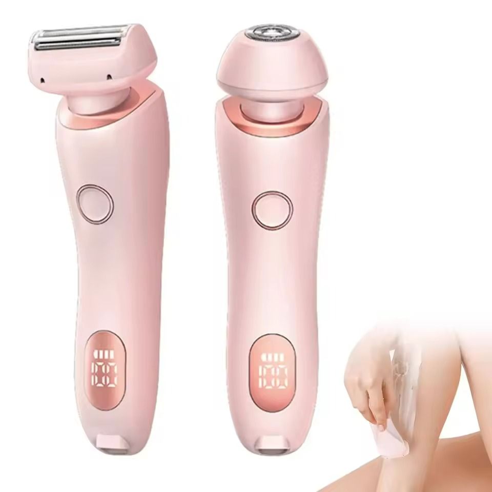 2 In 1 Electric Razor Bikini Trimmer And Face Shaver Waterproof Hair Removal 3