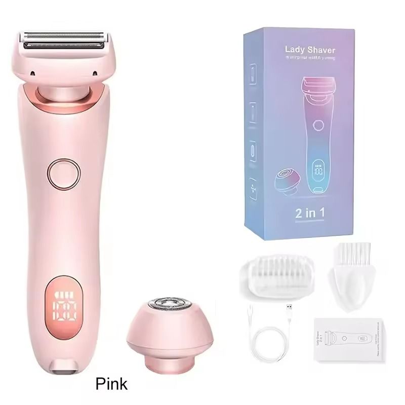 2 In 1 Electric Razor Bikini Trimmer And Face Shaver Waterproof Hair Removal 7