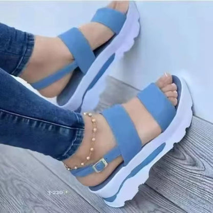Women Wedge Sandals Low Platform Summer Fashion Shoes 2