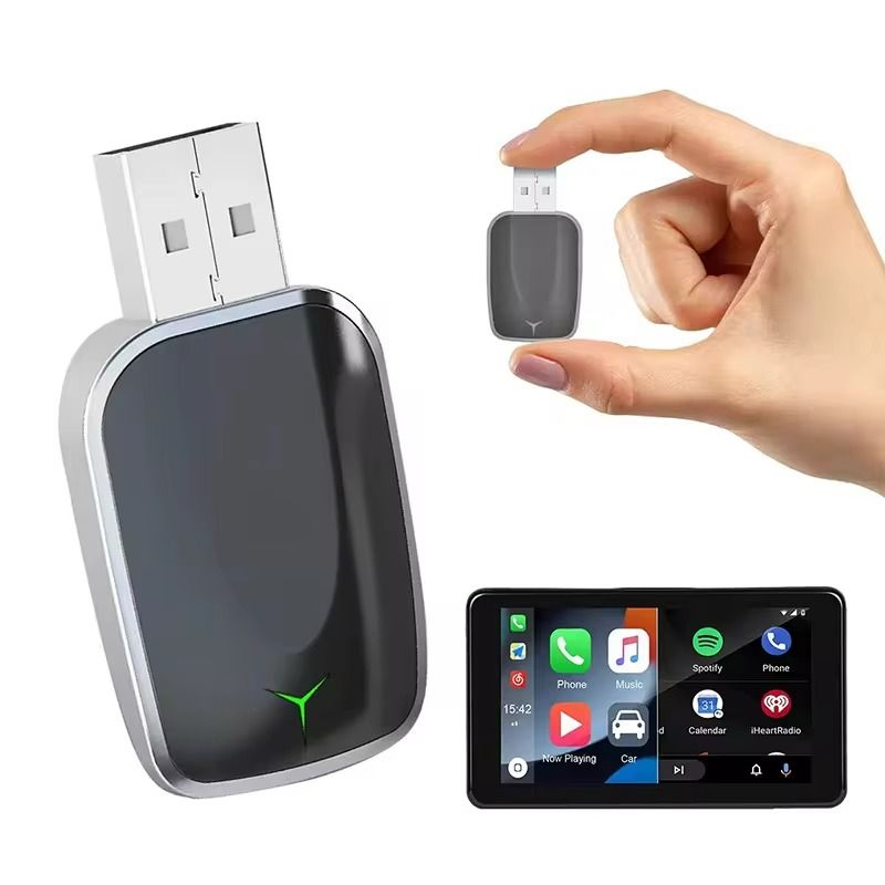 Wireless CarPlay and Android Auto Adapter Low Latency 5GHz Plug and Play