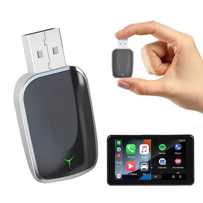 Wireless CarPlay And Android Auto Adapter Low Latency 5GHz Plug And Play 6