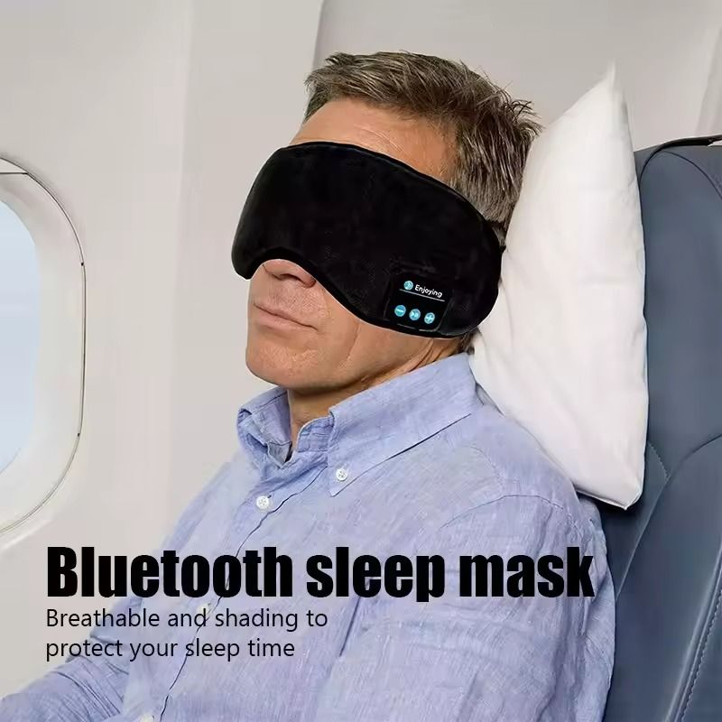 Bluetooth Wireless Sleep Headphones Eye Mask With Soft Elastic Band 2