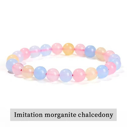 Natural Stone Bead Bracelet With Amethyst Tiger Eye And Crystal Quartz 7