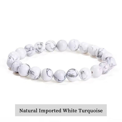 Natural Stone Bead Bracelet With Amethyst Tiger Eye And Crystal Quartz 17