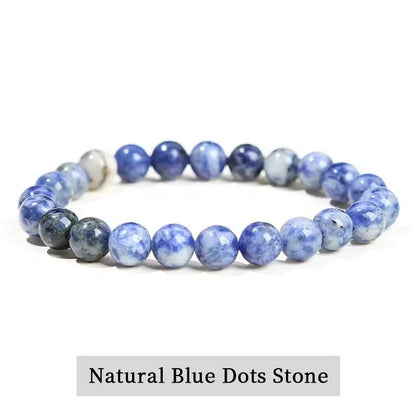 Natural Stone Bead Bracelet With Amethyst Tiger Eye And Crystal Quartz 19
