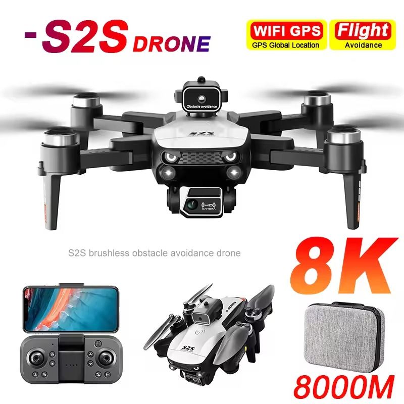 Foldable Mini Drone with 4K HD Camera and Obstacle Avoidance for Aerial Photography
