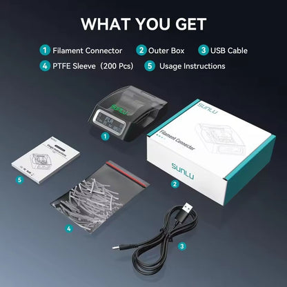 Filament Connector Kit For 175mm 3D Printer Filament With PTFE Sleeves 5