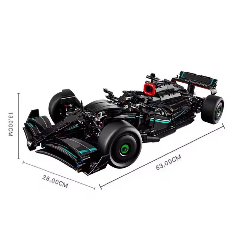 F1 W14 Racing Car Building Kit With 1642 Pieces And 1 To 8 Scale Design 7