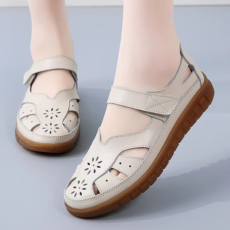 Women Breathable Leather Roman Sandals  Non Slip Casual Summer Shoes For Everyday Comfort 2