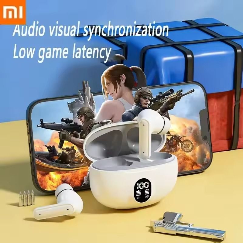 Wireless Bluetooth Earbuds With ENC Noise Reduction And LED Display Charging Case 2