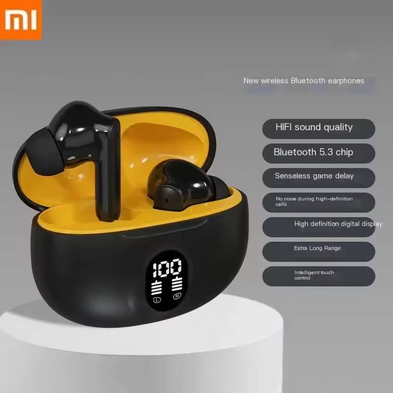 Wireless Bluetooth Earbuds With ENC Noise Reduction And LED Display Charging Case 5