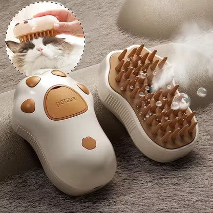 Three in One Pet Grooming Brush with Steam Function for Cats and Dogs