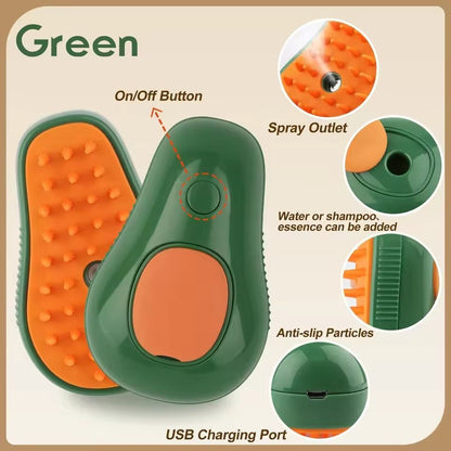 Three In One Pet Grooming Brush With Steam Function For Cats And Dogs 11