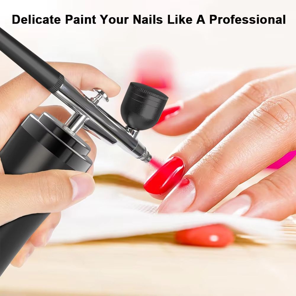 Mini Portable Airbrush Kit With Compressor  Handheld Nail Art And Cake Decorating Sprayer Gun 3