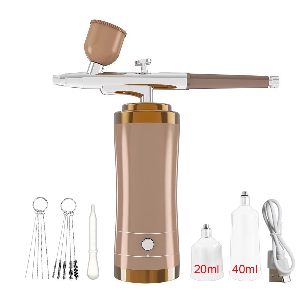 Mini Portable Airbrush Kit With Compressor  Handheld Nail Art And Cake Decorating Sprayer Gun 8