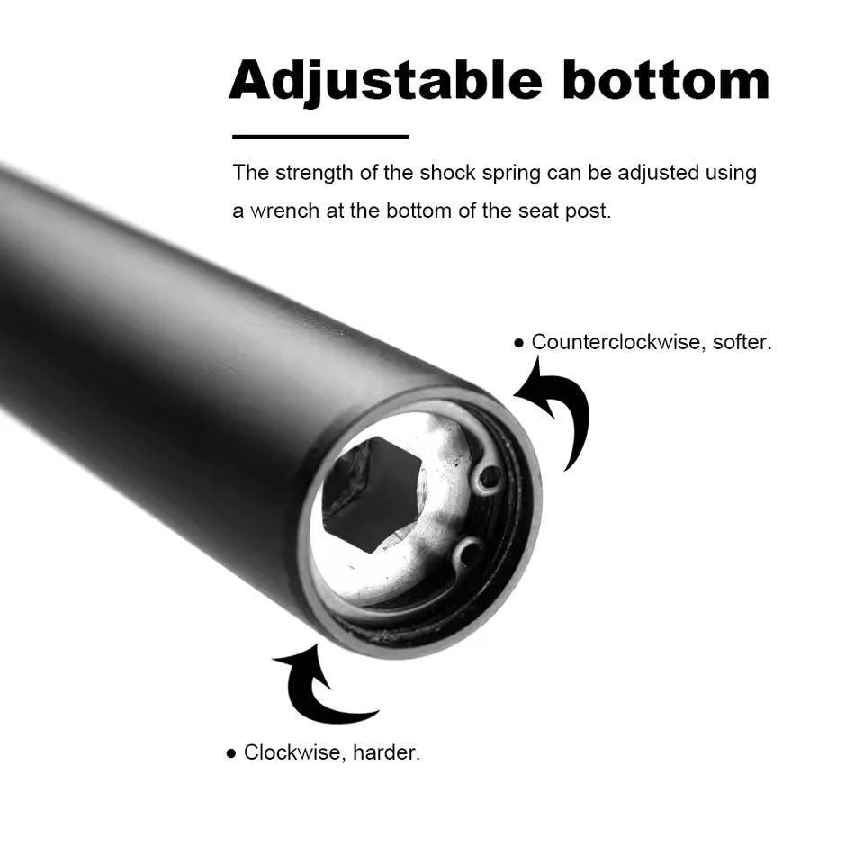 Suspension Seatpost For Mountain Bikes With Shock Absorption And Multiple Tube Sizes 3