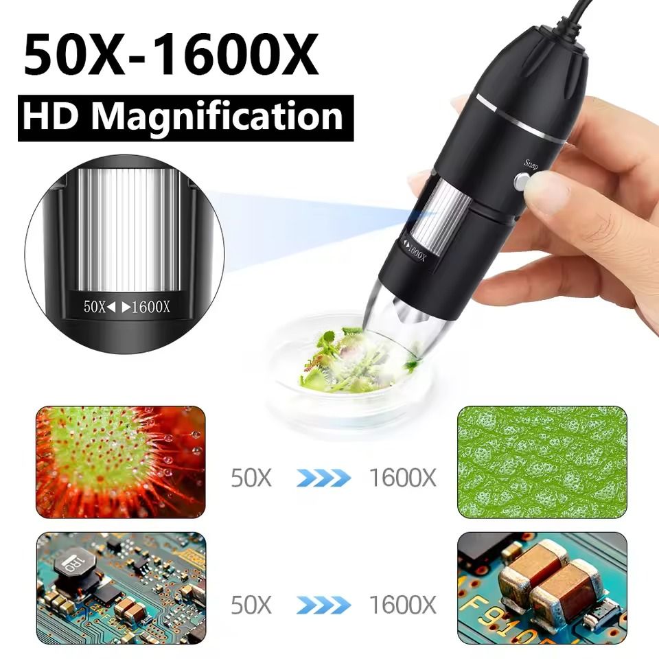 Digital Microscope Camera With LED Magnifier And USB Type C Connection 1