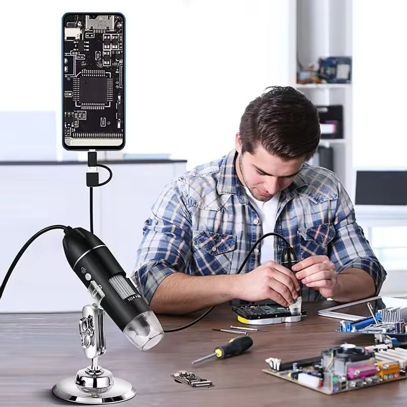Digital Microscope Camera With LED Magnifier And USB Type C Connection 5