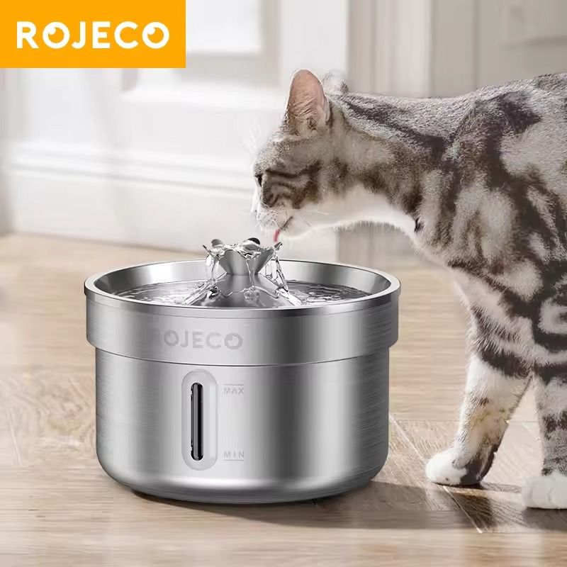 Stainless Steel Automatic Pet Water Fountain with Smart Sensor for Cats and Dogs