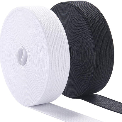 5M Knit Elastic Band for Sewing, High Elasticity Heavy Stretch Waistband Elastic for DIY Garments, Crafts & Repair