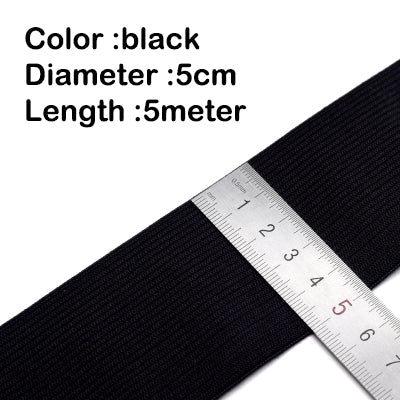 5M Knit Elastic Band For Sewing High Elasticity Heavy Stretch Waistband Elastic For DIY Garments Cr 10