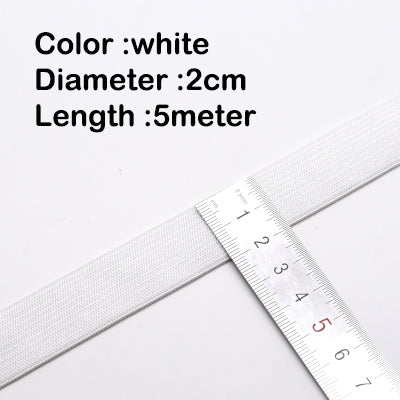 5M Knit Elastic Band For Sewing High Elasticity Heavy Stretch Waistband Elastic For DIY Garments Cr 9