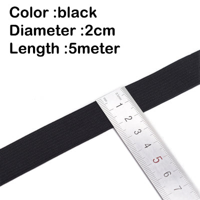 5M Knit Elastic Band For Sewing High Elasticity Heavy Stretch Waistband Elastic For DIY Garments Cr 8