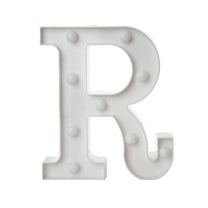 Battery Powered Alphabet Letter LED Lights, Luminous Warm Night Number Lamp for Home Decor, Christmas, Wedding, Birthday