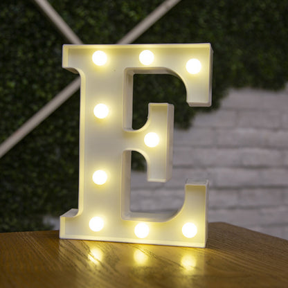 Battery Powered Alphabet Letter LED Lights, Luminous Warm Night Number Lamp for Home Decor, Christmas, Wedding, Birthday