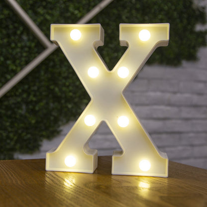 Battery Powered Alphabet Letter LED Lights, Luminous Warm Night Number Lamp for Home Decor, Christmas, Wedding, Birthday
