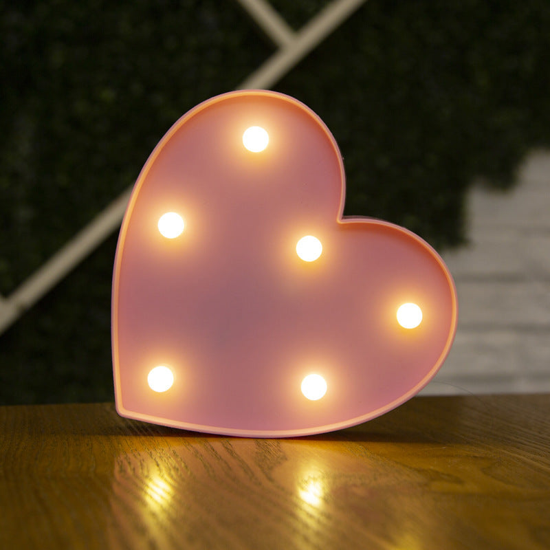Battery Powered Alphabet Letter LED Lights, Luminous Warm Night Number Lamp for Home Decor, Christmas, Wedding, Birthday