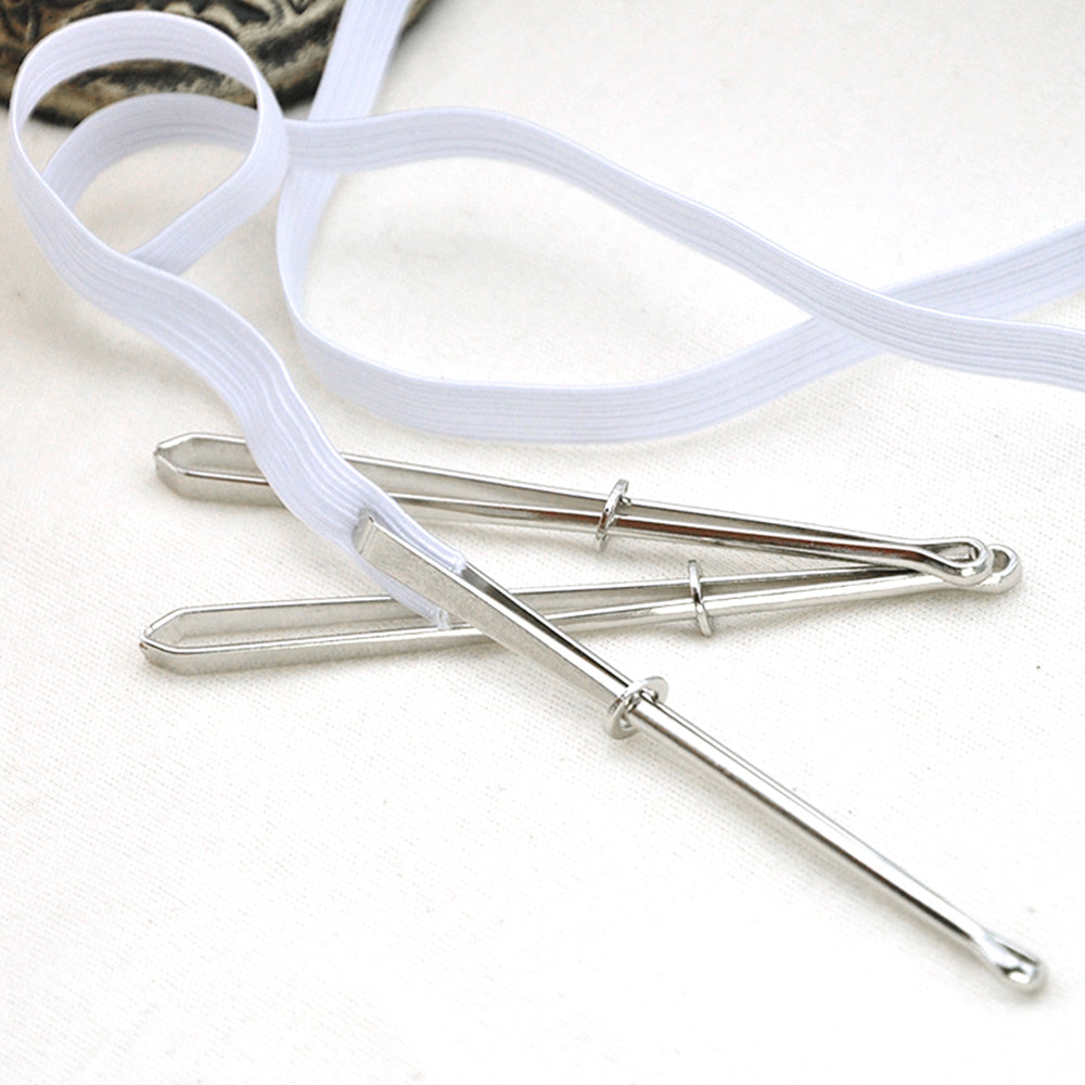 Sewing DIY Tools Garment Clips, Stainless Steel Elastic Band Threader Clamp for Trousers, Punch Tape, Cross Stitch
