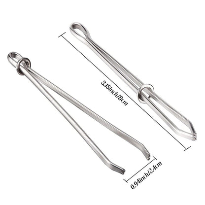 Sewing DIY Tools Garment Clips, Stainless Steel Elastic Band Threader Clamp for Trousers, Punch Tape, Cross Stitch