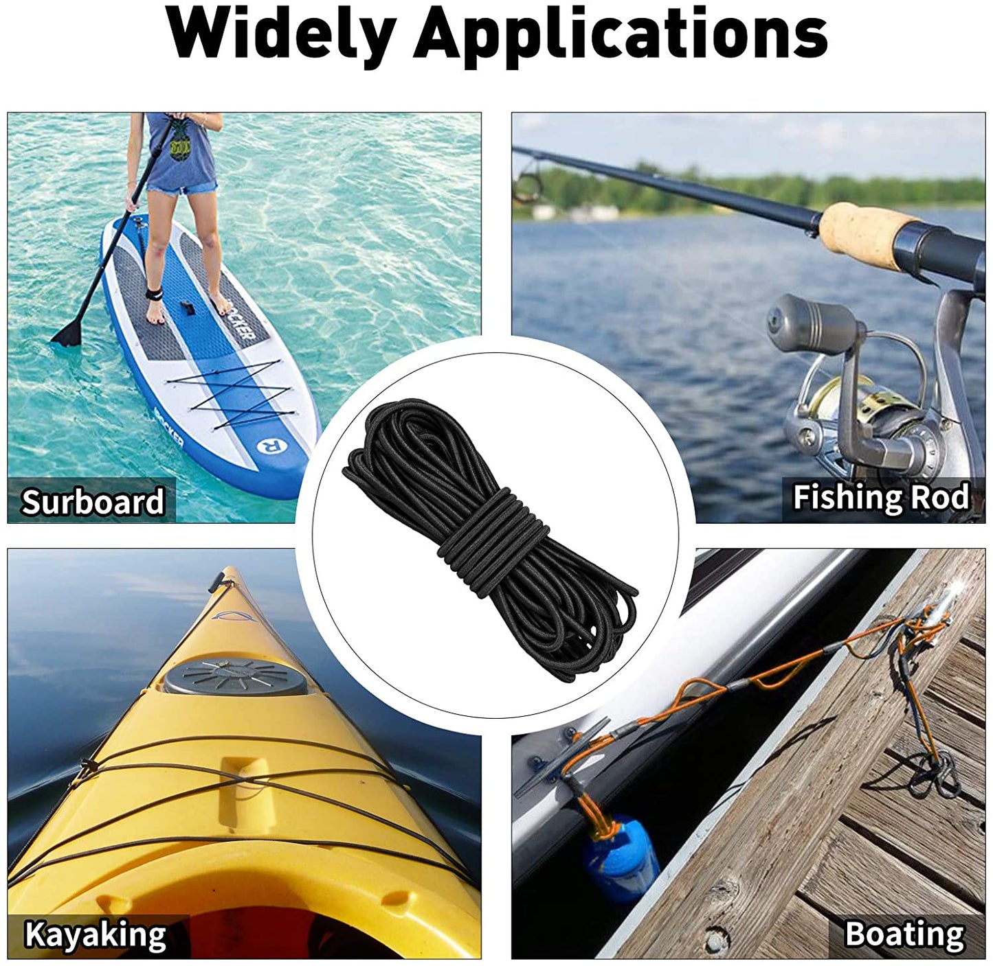 High-Quality Elastic Rope White/Black, Durable Sewing Rubber Band for Garment DIY, Tailor, Craft, Face Mask, and Stretch
