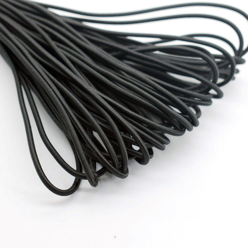 High-Quality Elastic Rope White/Black, Durable Sewing Rubber Band for Garment DIY, Tailor, Craft, Face Mask, and Stretch