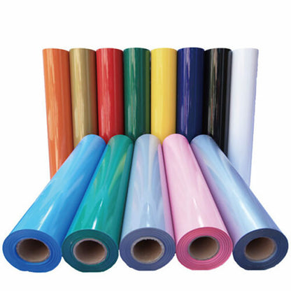 PU Heat Transfer Vinyl Iron-on HTV Roll, DIY T-Shirt Printing Hot Press Film for Cameo, Clothing, Crafts, Halloween