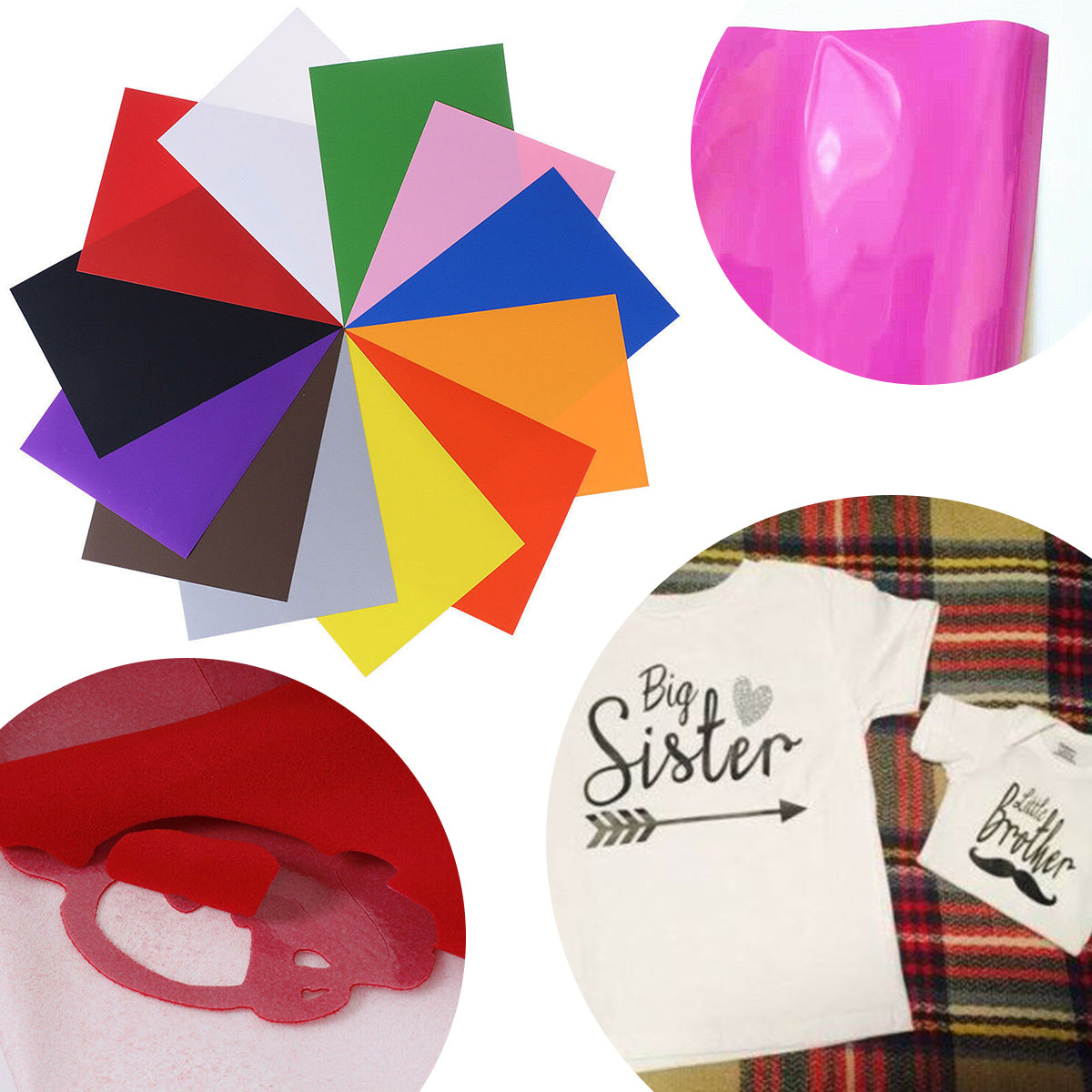 PU Heat Transfer Vinyl Iron-on HTV Roll, DIY T-Shirt Printing Hot Press Film for Cameo, Clothing, Crafts, Halloween