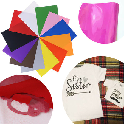 PU Heat Transfer Vinyl Iron-on HTV Roll, DIY T-Shirt Printing Hot Press Film for Cameo, Clothing, Crafts, Halloween