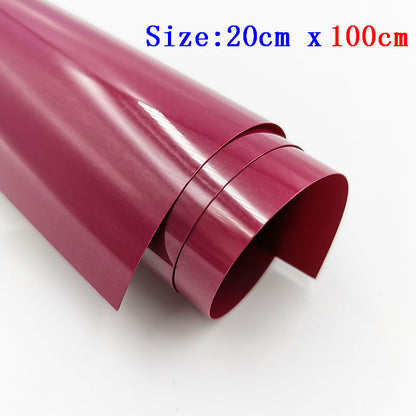 PU Heat Transfer Vinyl Iron-on HTV Roll, DIY T-Shirt Printing Hot Press Film for Cameo, Clothing, Crafts, Halloween