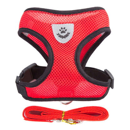 Breathable Dog Harness And Leash Set For Small Dogs Cats Adjustable Soft Vest For Pug Chihuahua Bul 4