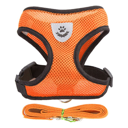 Breathable Dog Harness And Leash Set For Small Dogs Cats Adjustable Soft Vest For Pug Chihuahua Bul 5