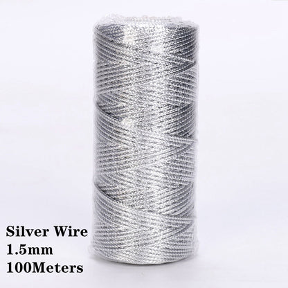 Cotton Macrame Cord Twine Rope String for Crafts, DIY Wall Hangings, Handmade Sewing, Wedding Party & Home Decor