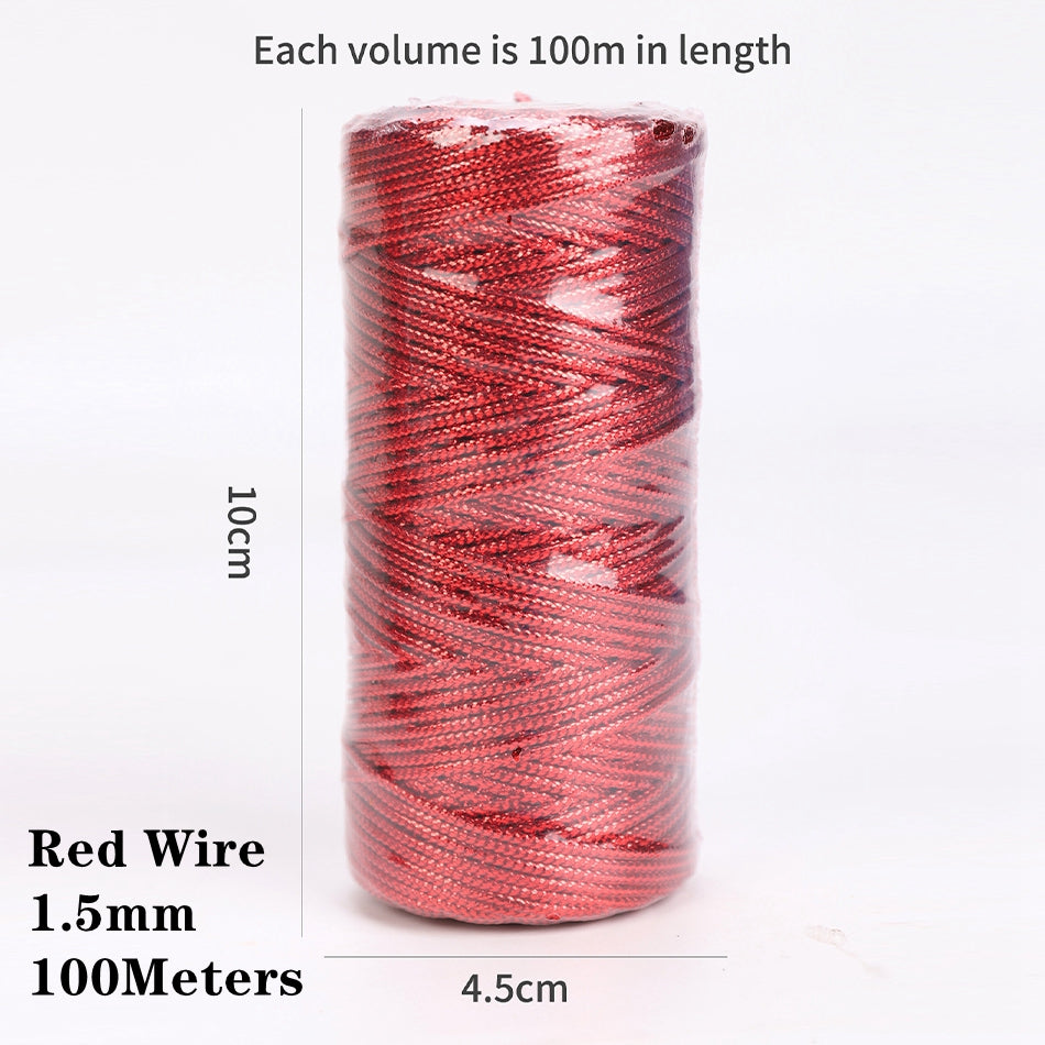 Cotton Macrame Cord Twine Rope String for Crafts, DIY Wall Hangings, Handmade Sewing, Wedding Party & Home Decor