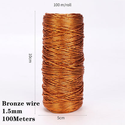 Cotton Macrame Cord Twine Rope String for Crafts, DIY Wall Hangings, Handmade Sewing, Wedding Party & Home Decor
