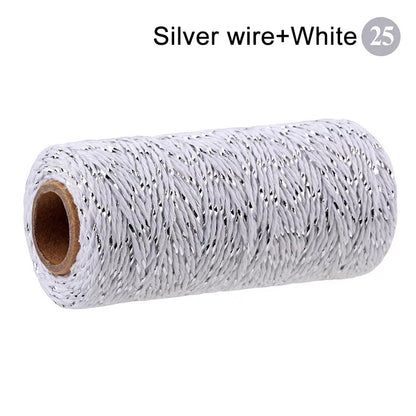 Cotton Macrame Cord Twine Rope String for Crafts, DIY Wall Hangings, Handmade Sewing, Wedding Party & Home Decor